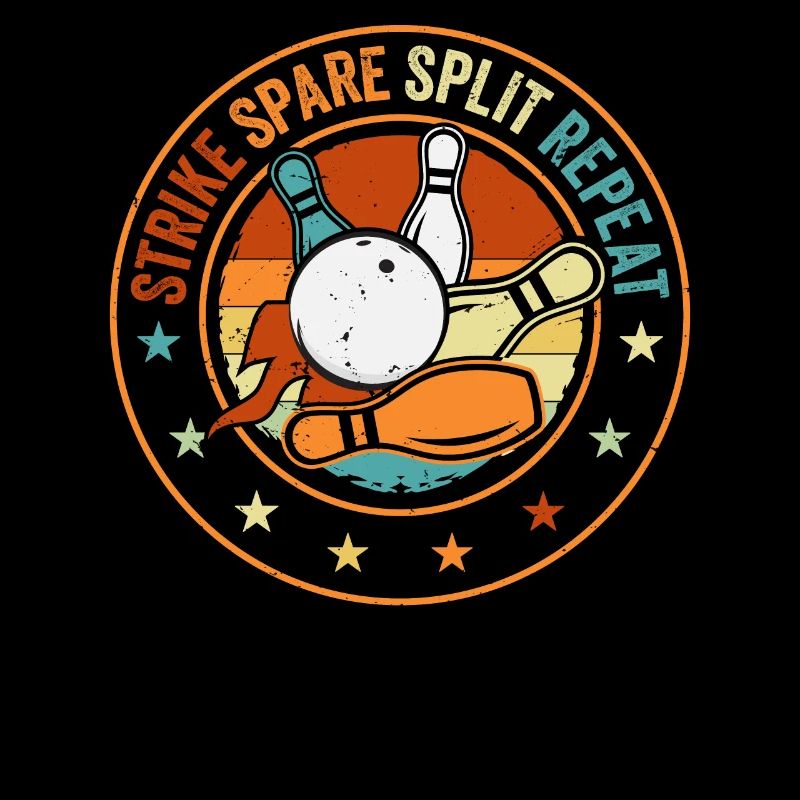 Bowling Oberteil - Strike Spare Split Repeat