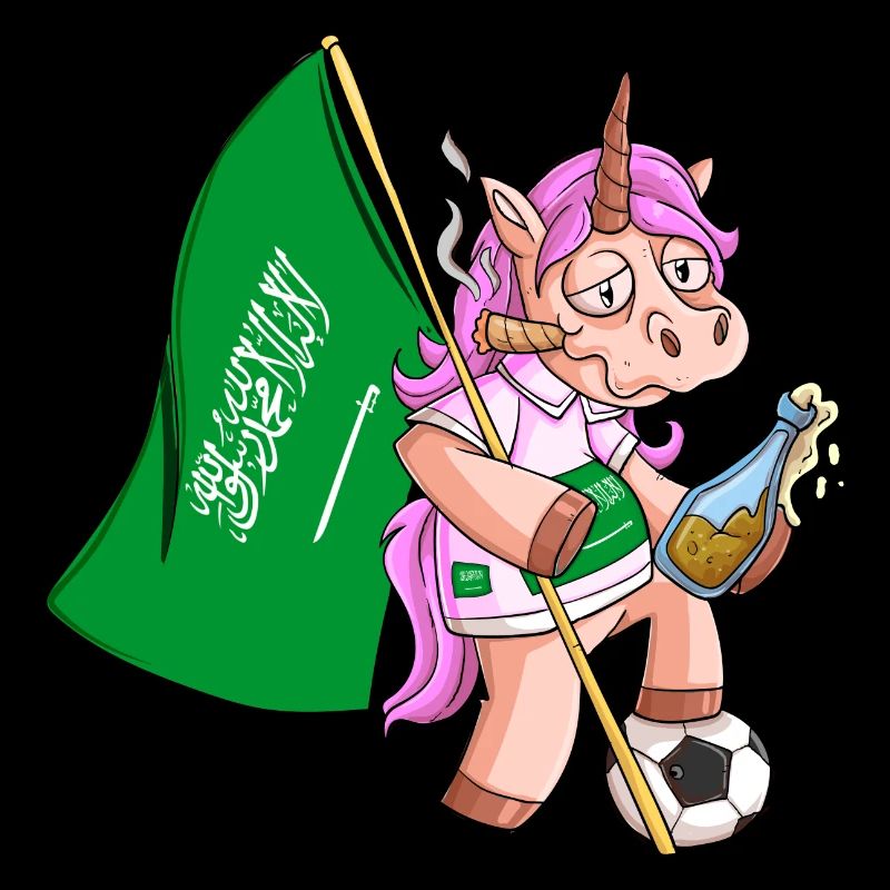 Licorne du parti Arabie saoudite