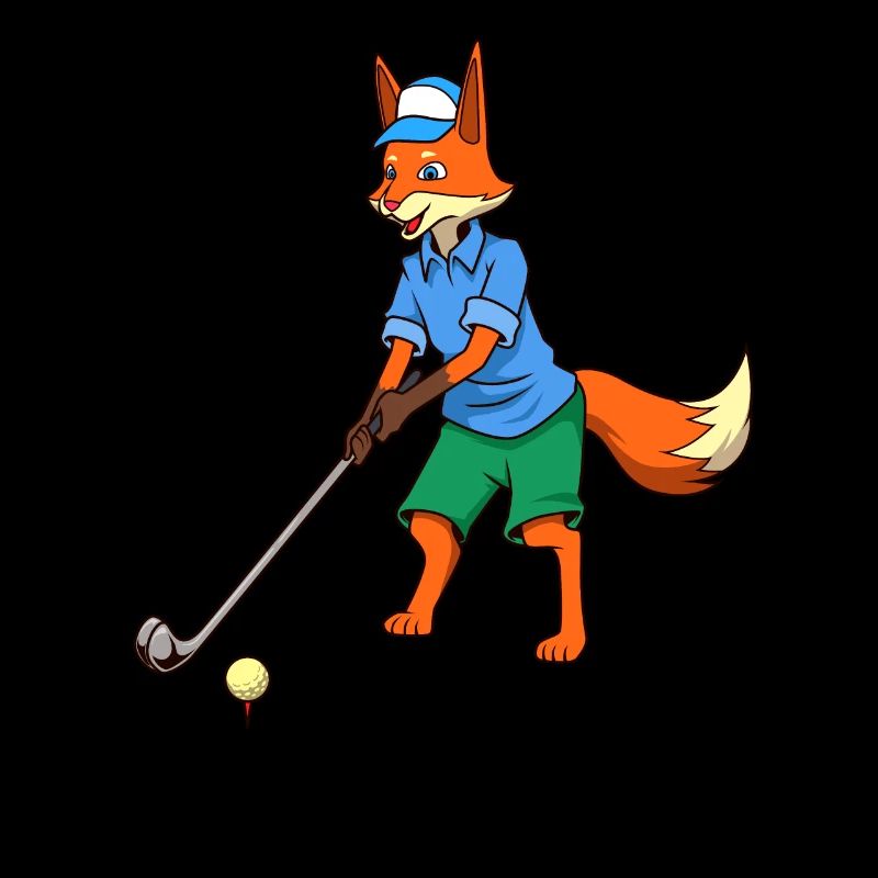 Comic Fuchs plays golf - Golfer