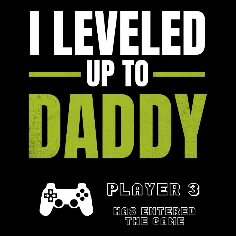 Level Up Daddy – Gamer Väterdesign
