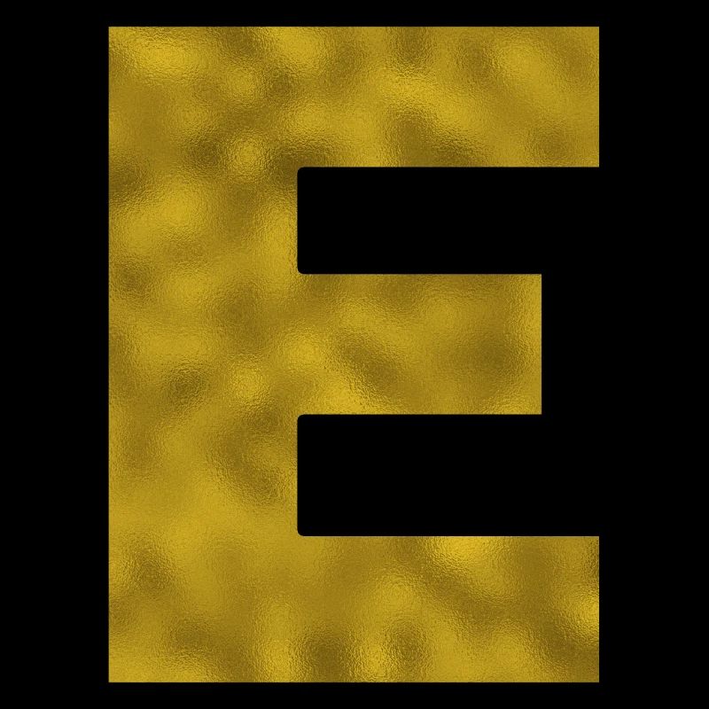 Buchstabe E Gold