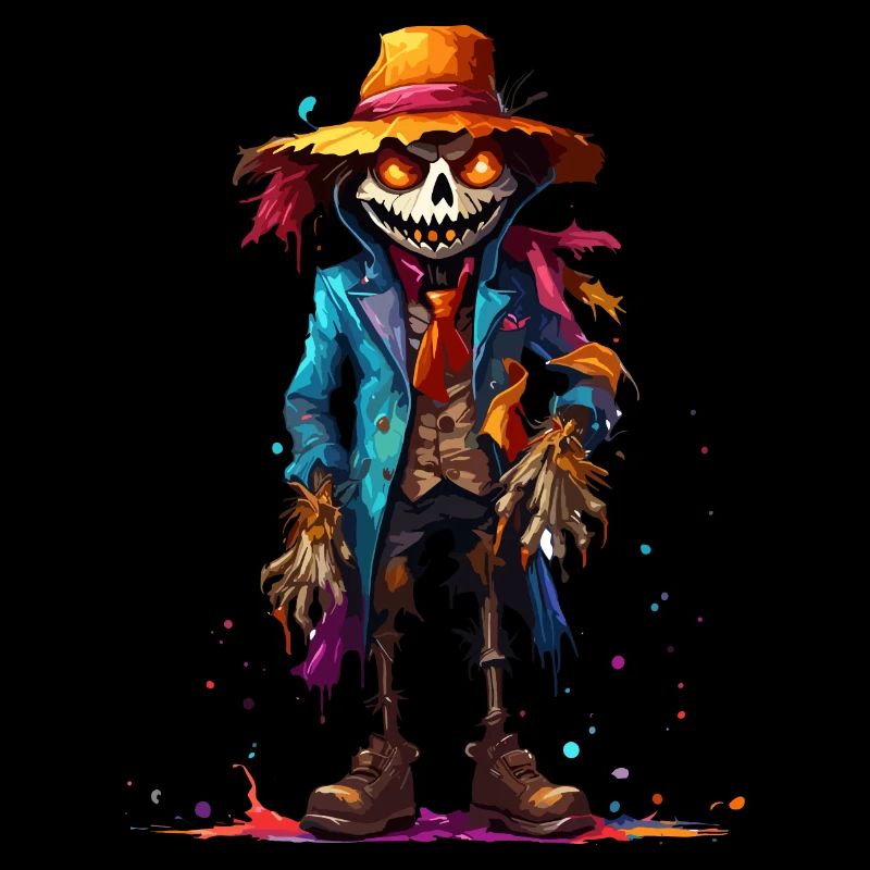 Vogelscheuche / Erntehelfer / Maisfeld / Feld