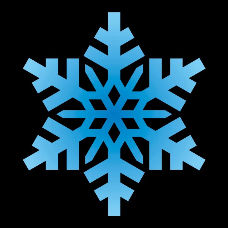 Flocon de neige bleu clair