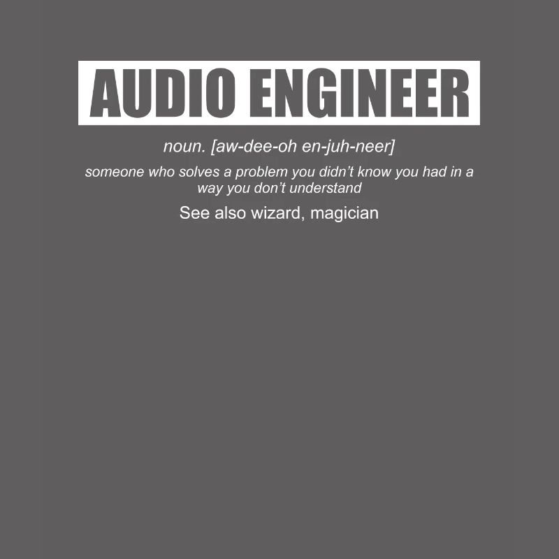 Audio Engineer Definition Tontechniker