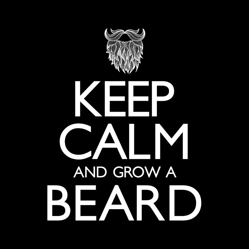 Keep Calm And Grow A Beard Shirt Geschenk