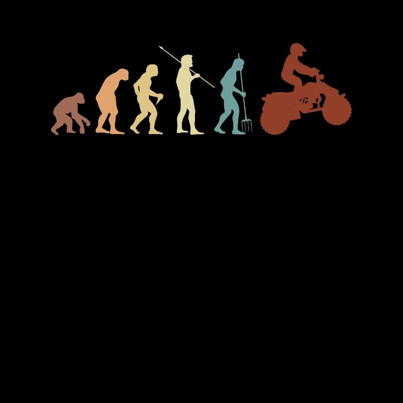 Vintage Retro Quad Evolution Shirt Geschenk
