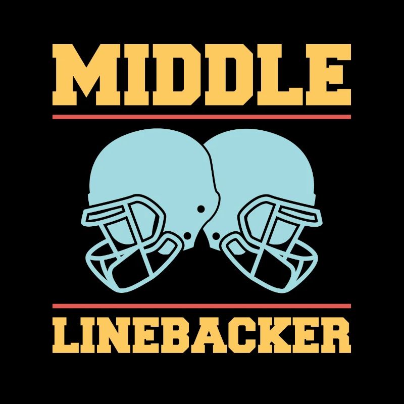 Middle Linebacker Shirt Geschenk