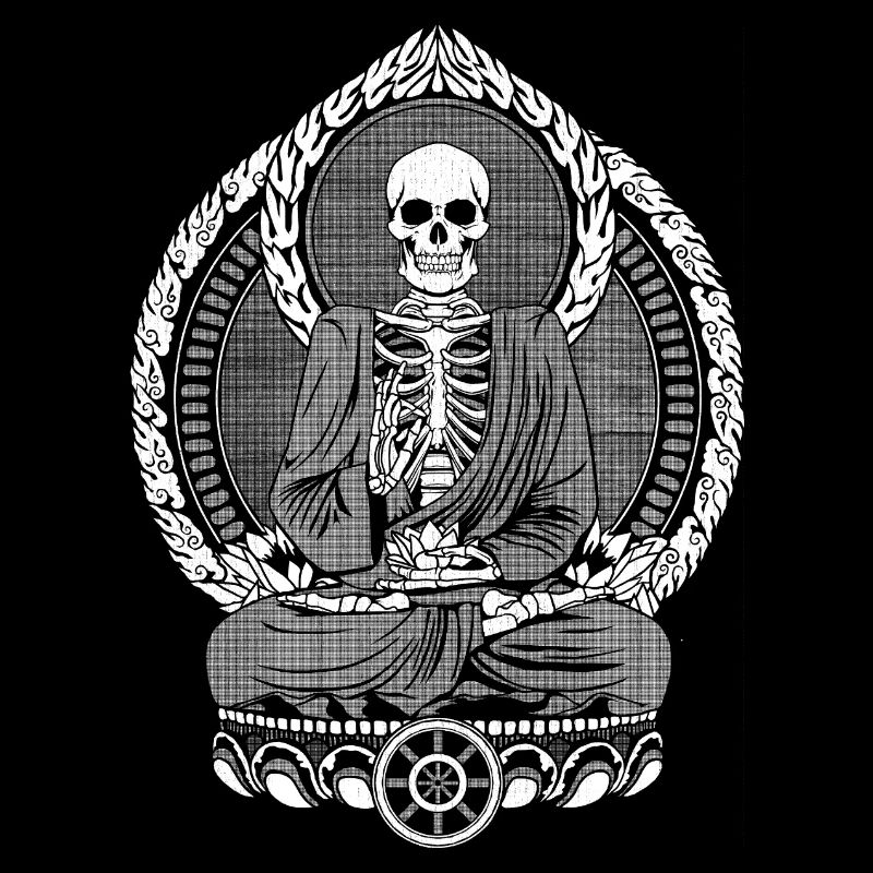 Skeletton Buddha White