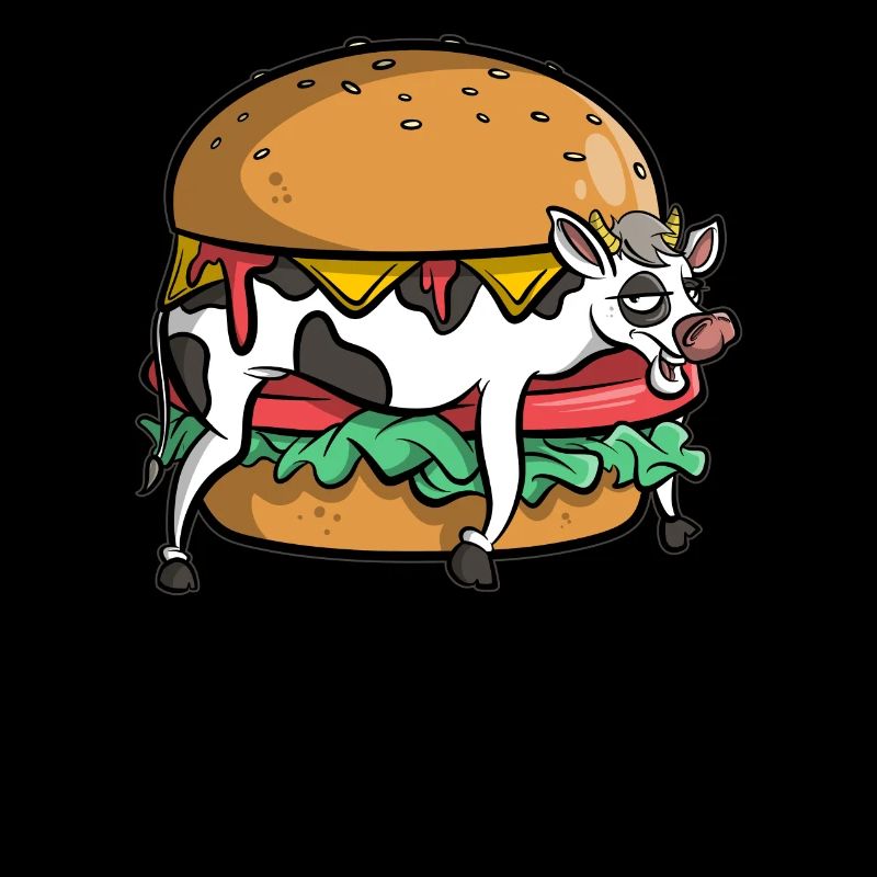 Burger mit frischem Fleisch - Kuh - Rind