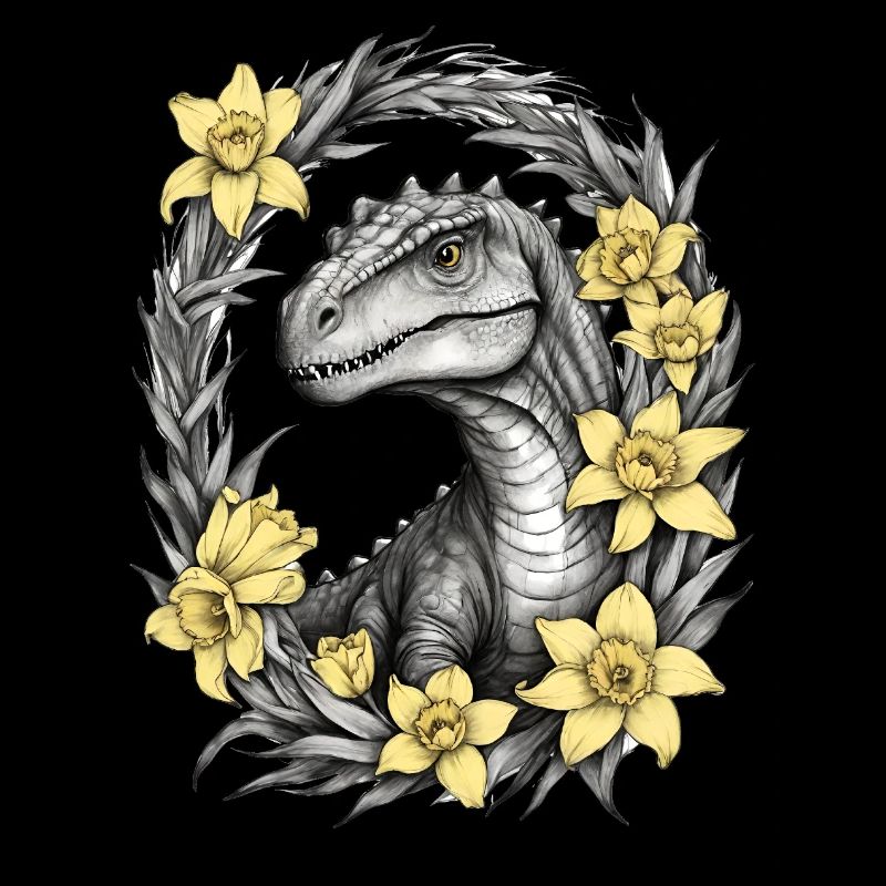 Trex Dinosaur Daffodils