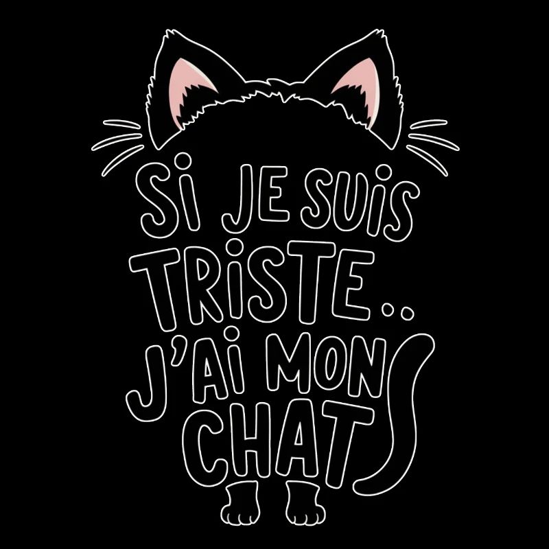 si je suis triste... j'ai mon chat