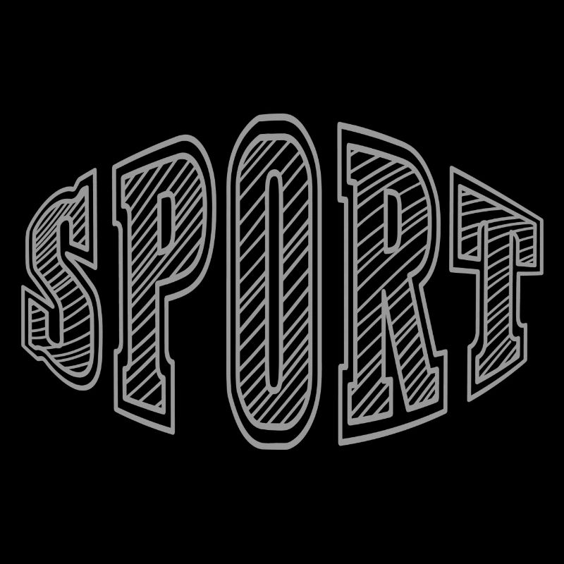 Sport - Text Schriftzug Einfach