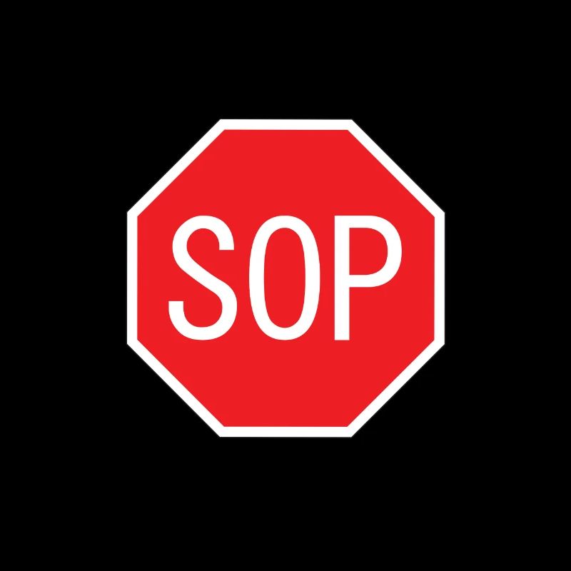 SOP Schild