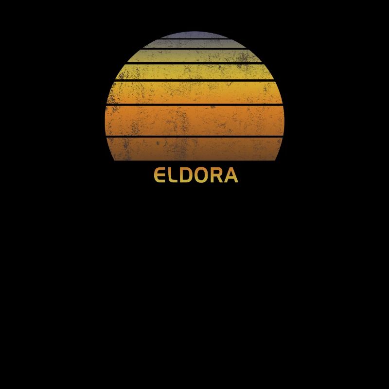 Retro Eldora Colorado Ski Skiing Outdoors Fan