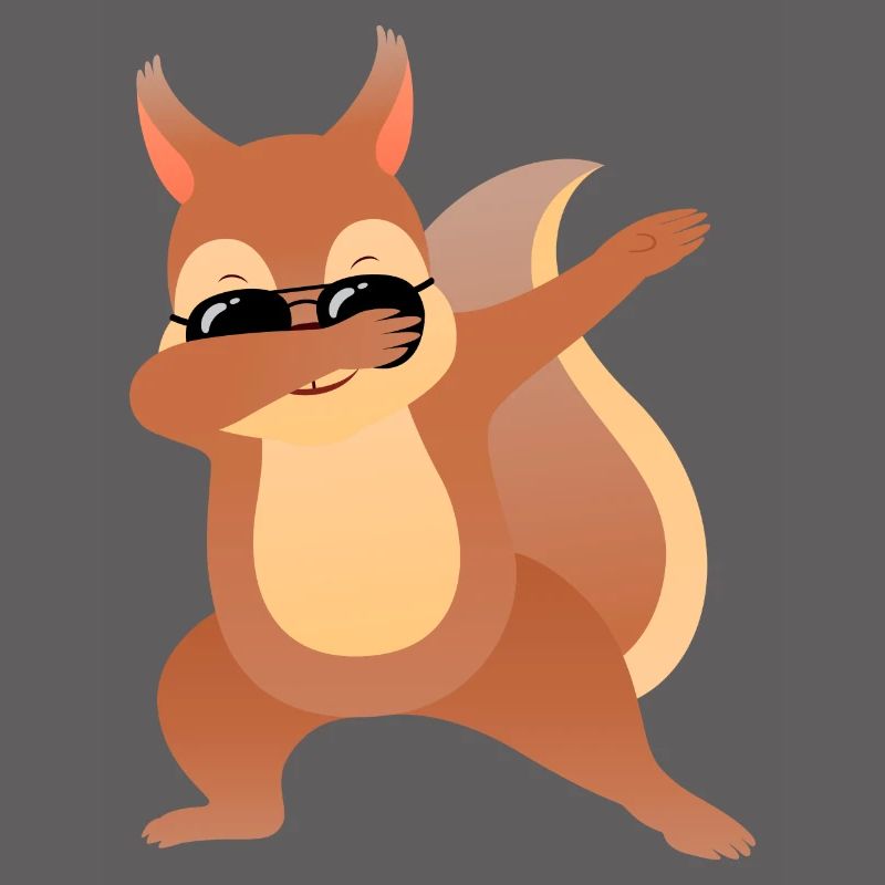 Dab Dabbing Eichhörnchen Mit Sonnenbrille