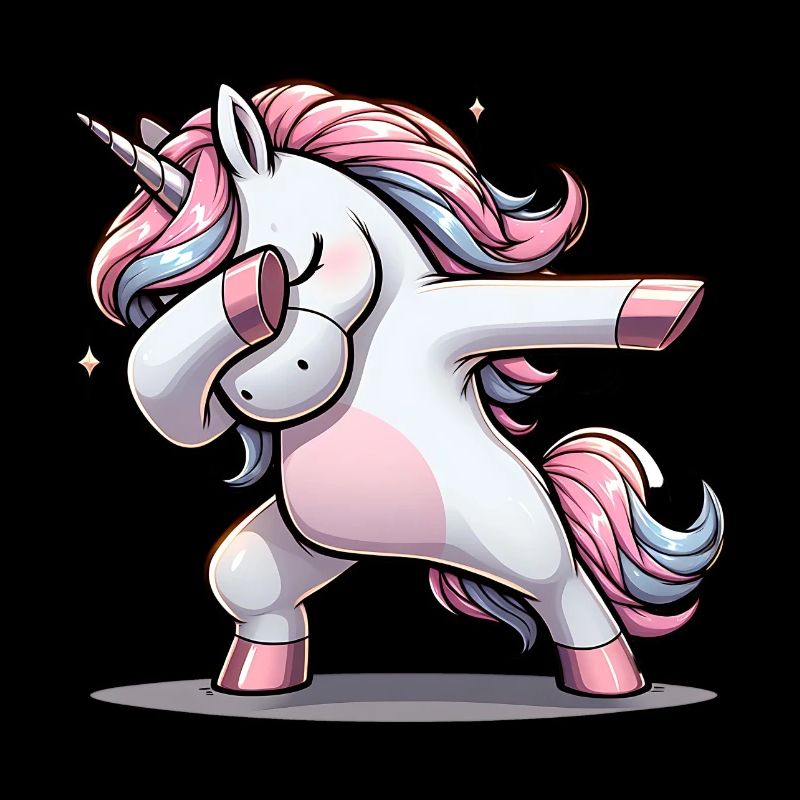 Einhorn dab Tanzen