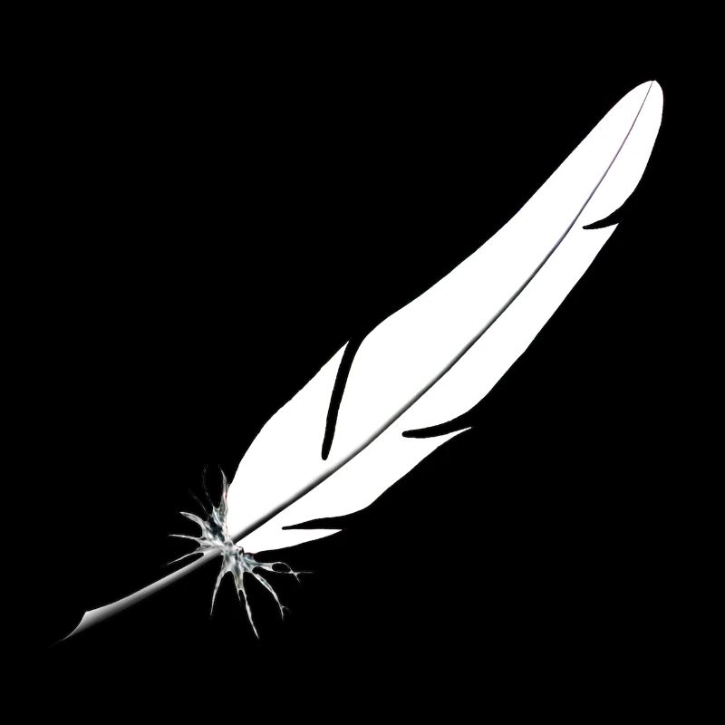Feder weiß