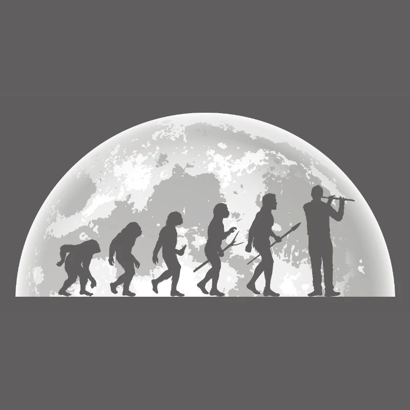 Flötist Evolution Querflöte