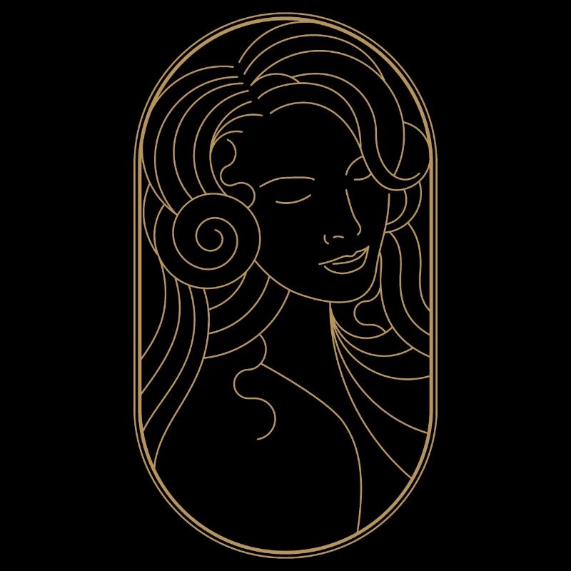 Beauty Artdeco Digital Art Prints - Objets de collection