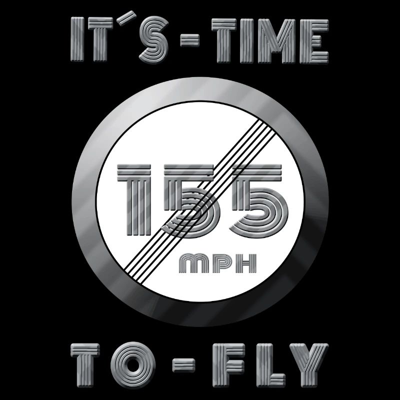Temps de course 155 mph Design rétro
