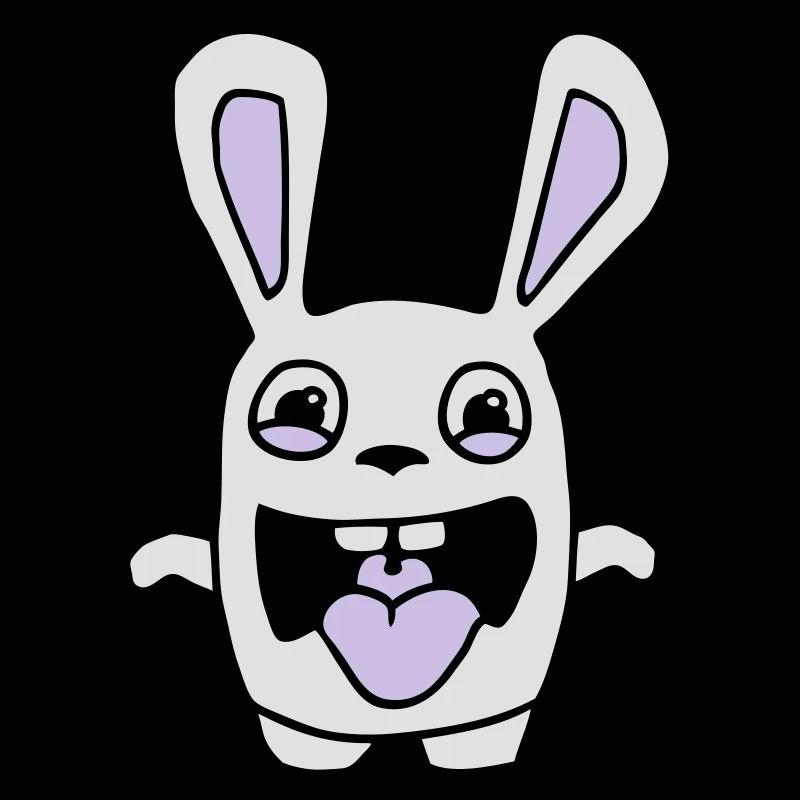 drawing cute rabbit stupid comic style cartoon fun