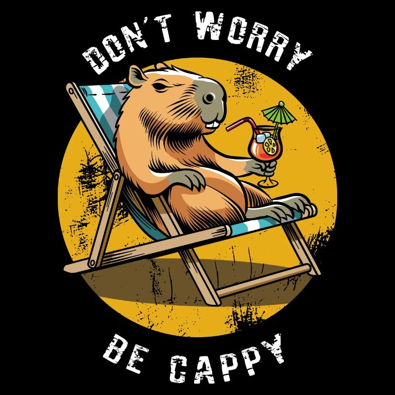 Don't worry be Cappy - Capybara - Holiday