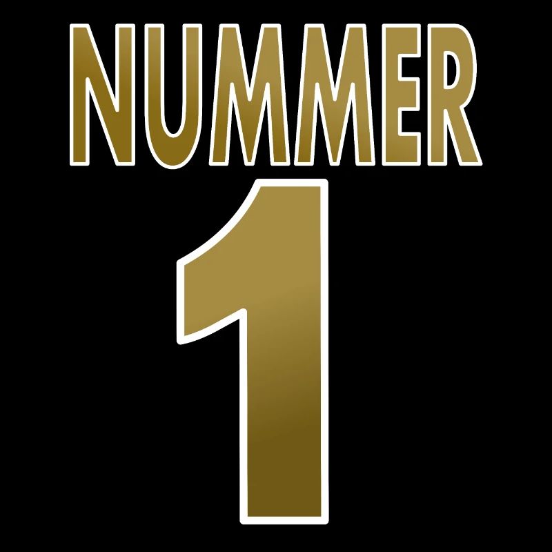 Nummer eins Nummer 1 Number one Zahl eins Geschenk