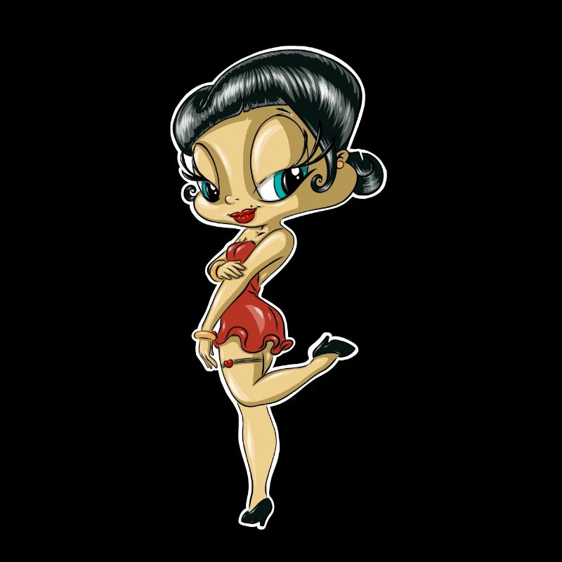 Rockabella,Rockabilly,Bella,Bello,Betty,Fille,Comique