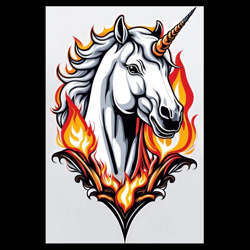 White Animals Einhorn