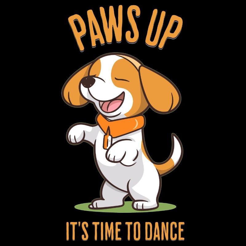 Concours de danse de chien Beagle amusant