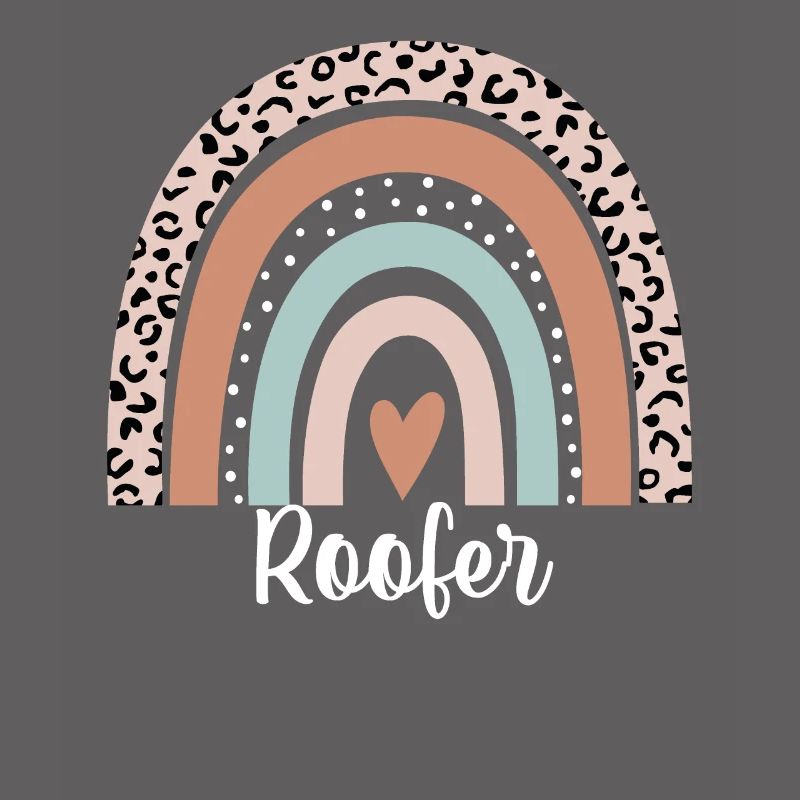 Dachdecker Regenbogen Leopard Lustiger Dachdecker Wertschätzung