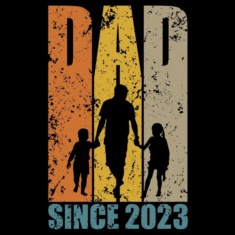 DAD SINCE 2023 PAPA 2 KINDER