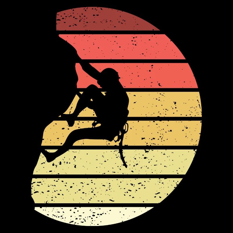 Klettern Retro Style Vintage