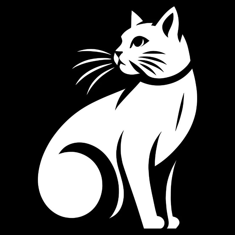 Weiße Katze