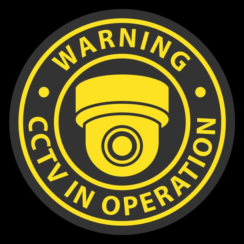 Security cameras in use symbol icon. Fixed CCTV