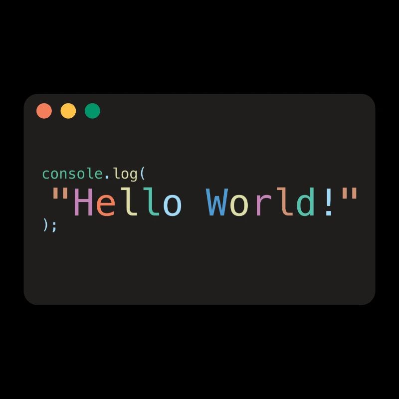 Hello World JavaScript console.log