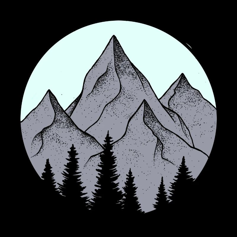 Mountain, Alps, logo