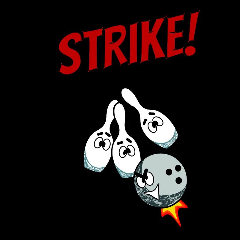 Bowling Strike Kugel Gewinner Team Geschenk