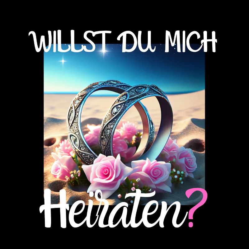 Heiratsantrat für Hochzeit oder Verlobung -