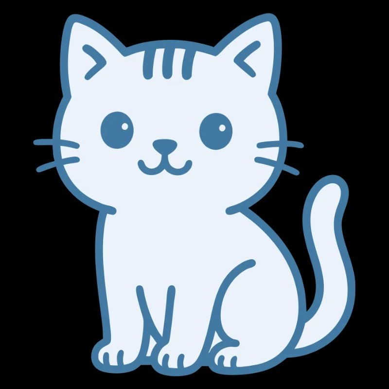 Mignon chat illustration chat amour chat art