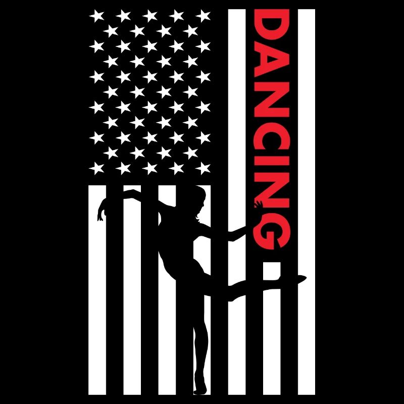 Dancer Us Flag Dancing