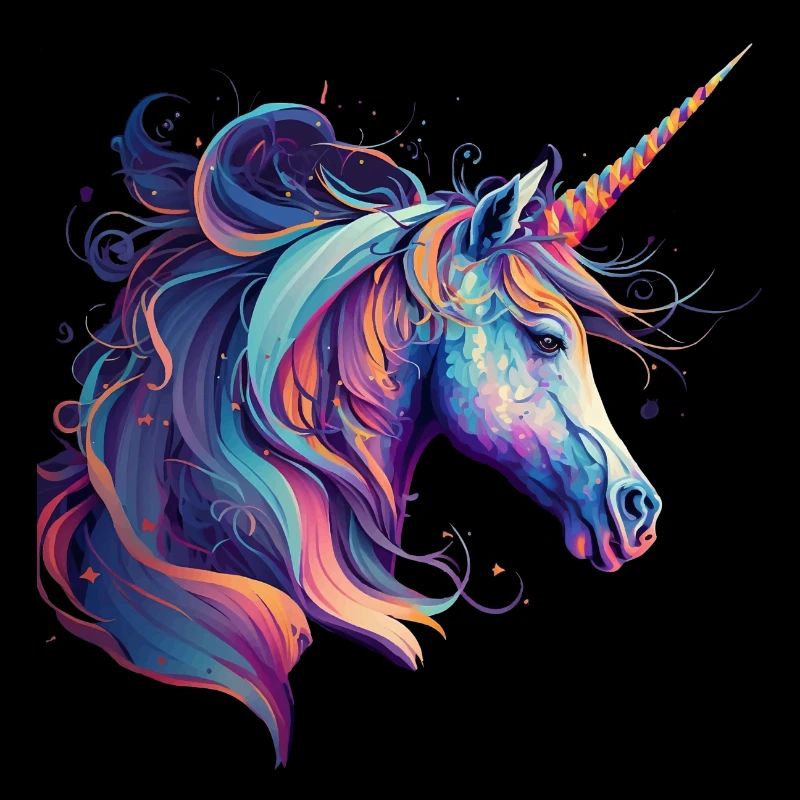 Licorne colorée