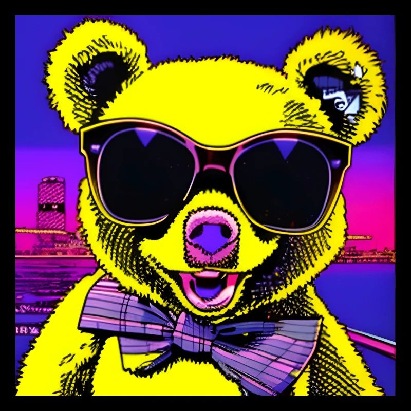 Bär mit Brille