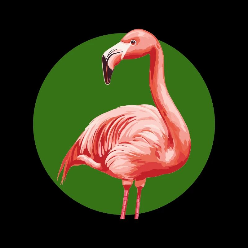 Flamant rose exotique
