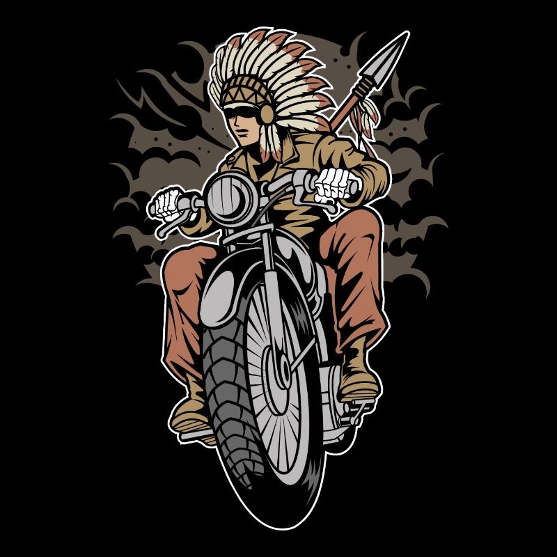 Native Indian Biker