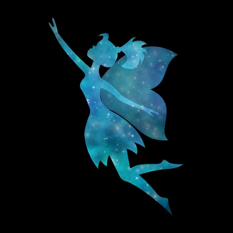 Fée Galaxy silhouette Turquoise