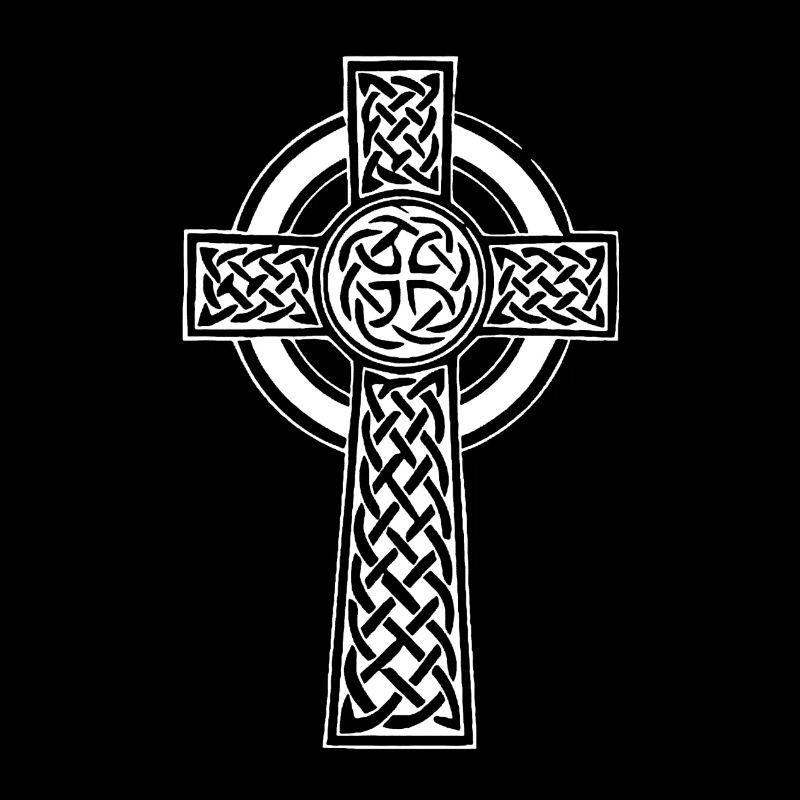 White Celtic Cross