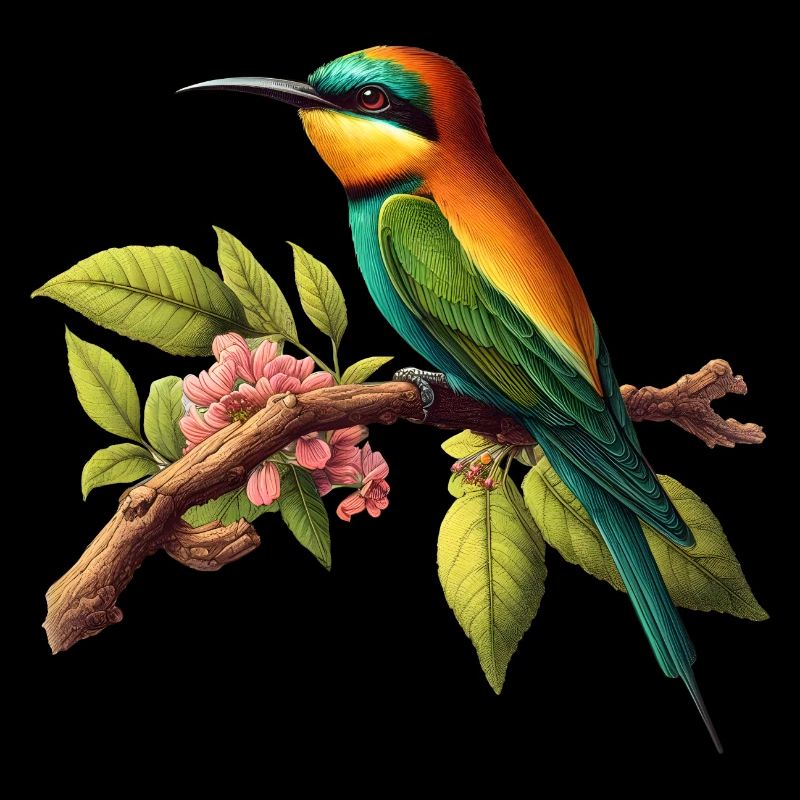 Guêpier Merops Apiaster Oiseau