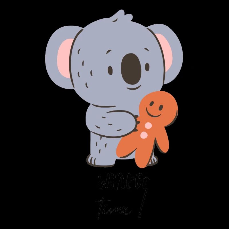 Design d’hiver koala mignon winter Time !