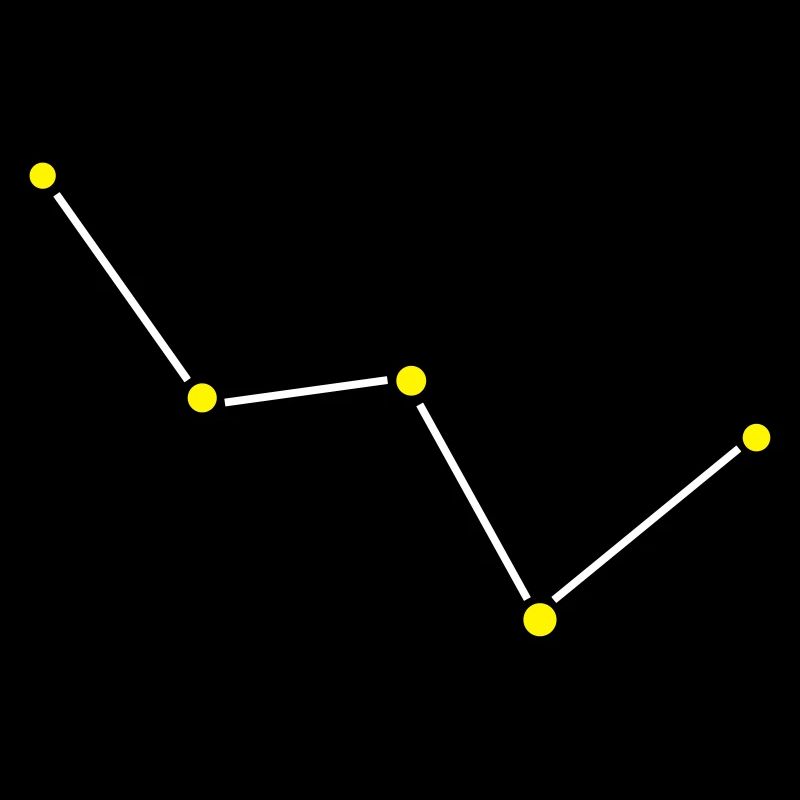 Star constellation Cassiopeia